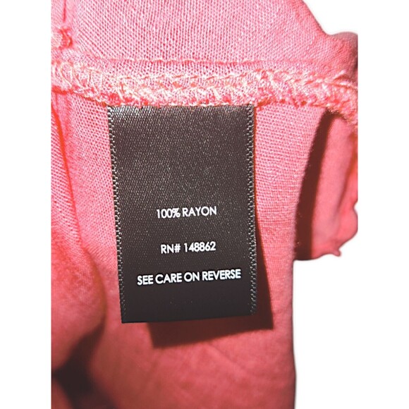 TORRID Pink Midi Swiss Dot Surplice Wrap Casual Dress Size 0 US Large Like 12 - Picture 6 of 7